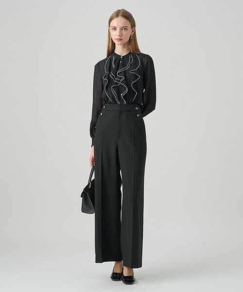 ANAYI / アナイ チノ・ワークパンツ | 裏起毛ツイル両ボタンパンツ | 詳細28