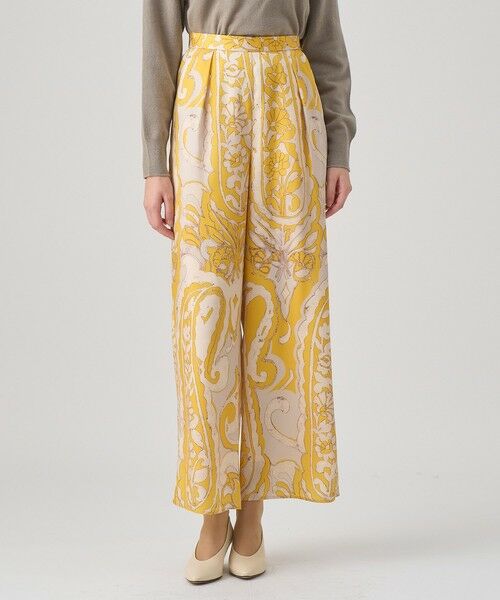 ANAYI / アナイ その他パンツ | ペイズリープリントタックパンツ | 詳細1