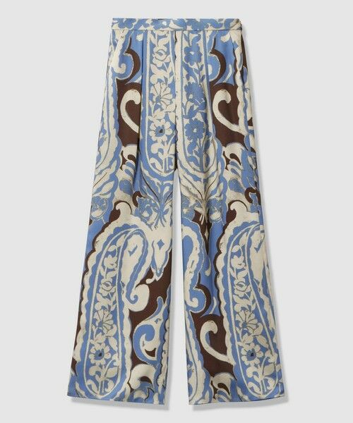 ANAYI / アナイ その他パンツ | ペイズリープリントタックパンツ(blue (61))