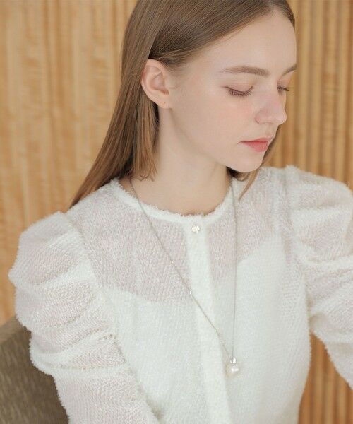 ANAYI / アナイ シャツ・ブラウス | カットジャガードパワショル ブラウス | 詳細3