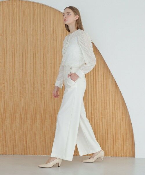 ANAYI / アナイ シャツ・ブラウス | カットジャガードパワショル ブラウス | 詳細5