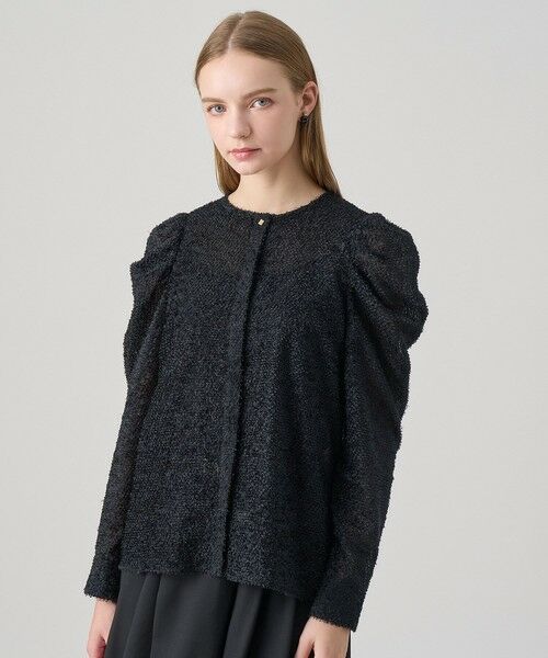 ANAYI / アナイ シャツ・ブラウス | カットジャガードパワショル ブラウス | 詳細9