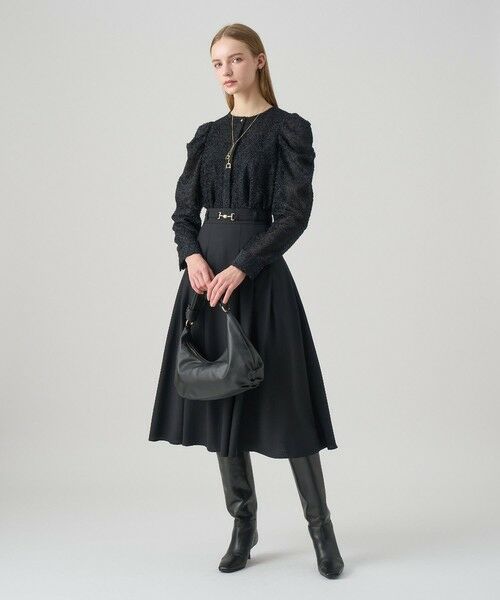 ANAYI / アナイ シャツ・ブラウス | カットジャガードパワショル ブラウス | 詳細10