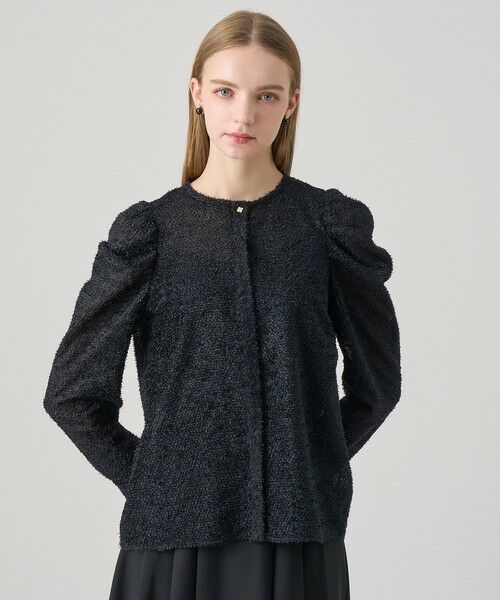 ANAYI / アナイ シャツ・ブラウス | カットジャガードパワショル ブラウス(black (95))