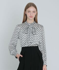 ANAYI / アナイ シャツ・ブラウス | 【セットアップ対応商品】メーレプリントリボンタック ブラウス