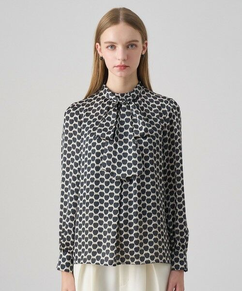 ANAYI / アナイ シャツ・ブラウス | 【セットアップ対応商品】メーレプリントリボンタック ブラウス | 詳細9
