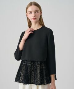 ANAYI / アナイ シャツ・ブラウス | テープチュール刺繍レイヤード プルオーバー
