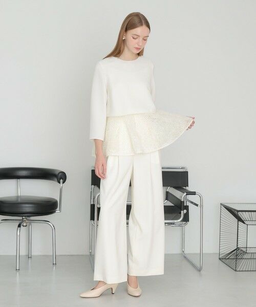 ANAYI / アナイ シャツ・ブラウス | テープチュール刺繍レイヤード プルオーバー | 詳細4