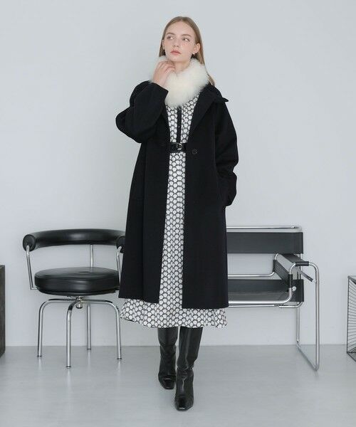 ANAYI / アナイ ロング・マキシ丈ワンピース | メーレプリントラグランバイカラー ワンピース | 詳細4