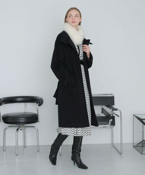 ANAYI / アナイ ロング・マキシ丈ワンピース | メーレプリントラグランバイカラー ワンピース | 詳細5