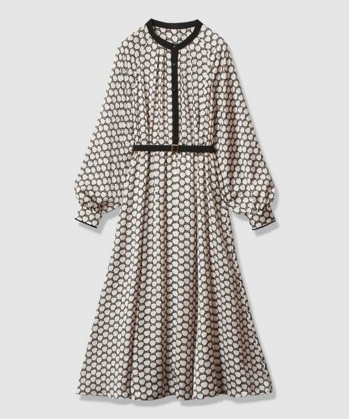 ANAYI / アナイ ロング・マキシ丈ワンピース | メーレプリントラグランバイカラー ワンピース | 詳細6