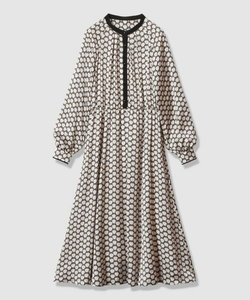 ANAYI / アナイ ロング・マキシ丈ワンピース | メーレプリントラグランバイカラー ワンピース | 詳細8