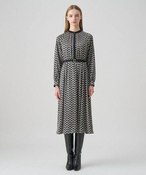 ANAYI / アナイ ロング・マキシ丈ワンピース | メーレプリントラグランバイカラー ワンピース | 詳細12