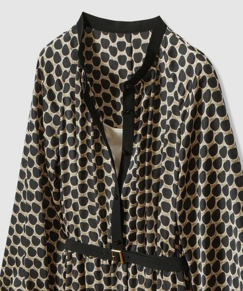 ANAYI / アナイ ロング・マキシ丈ワンピース | メーレプリントラグランバイカラー ワンピース | 詳細22