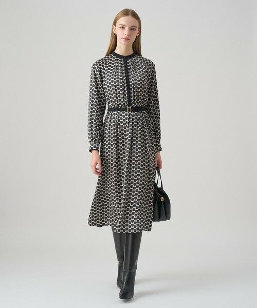 ANAYI / アナイ ロング・マキシ丈ワンピース | メーレプリントラグランバイカラー ワンピース | 詳細17