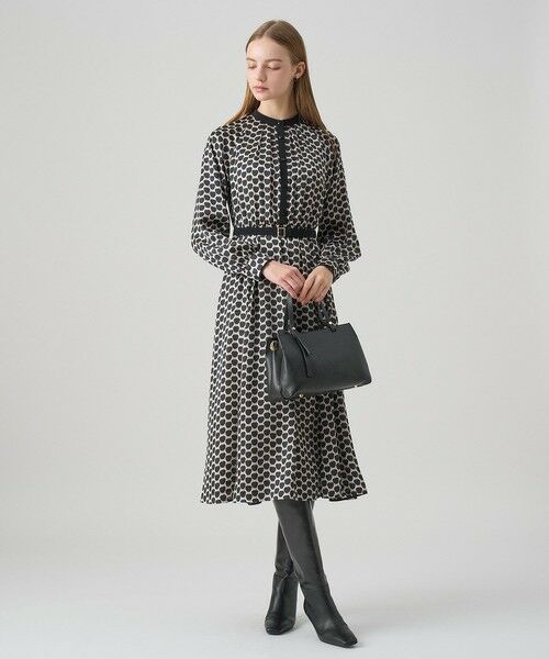 ANAYI / アナイ ロング・マキシ丈ワンピース | メーレプリントラグランバイカラー ワンピース | 詳細18