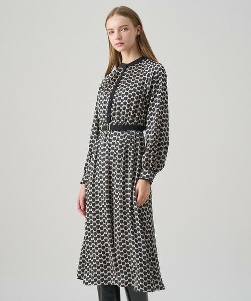 ANAYI/アナイ メーレプリントラグランバイカラー ワンピース black mix (98) 34