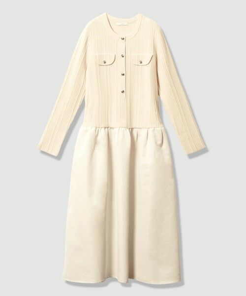 ANAYI / アナイ ミニ丈・ひざ丈ワンピース | グログランコンビベルト付き ワンピース | 詳細2