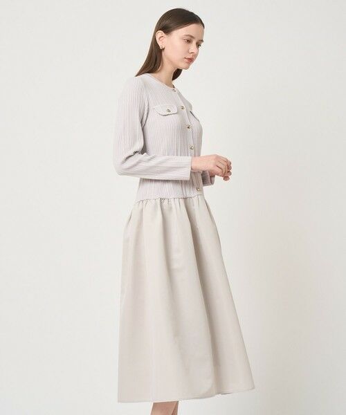 ANAYI / アナイ ミニ丈・ひざ丈ワンピース | グログランコンビベルト付き ワンピース | 詳細11