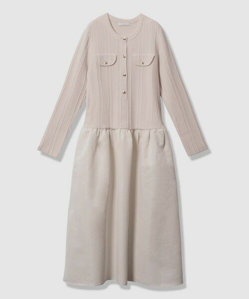 ANAYI / アナイ ミニ丈・ひざ丈ワンピース | グログランコンビベルト付き ワンピース | 詳細7