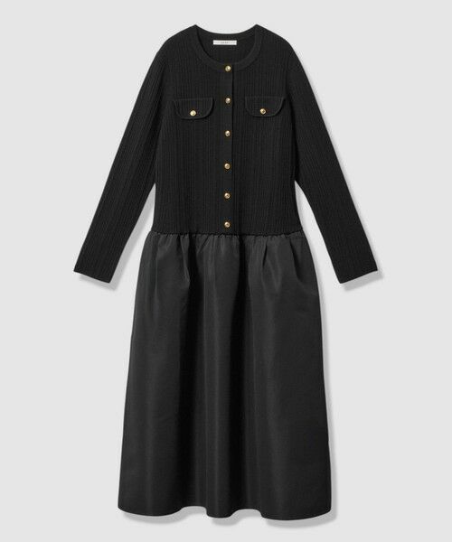 ANAYI / アナイ ミニ丈・ひざ丈ワンピース | グログランコンビベルト付き ワンピース | 詳細12