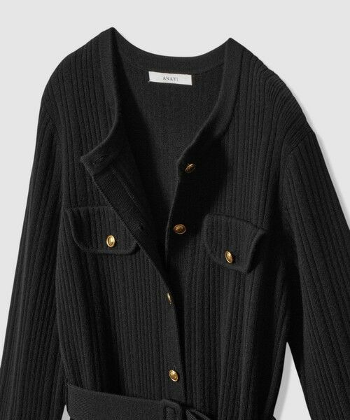 ANAYI / アナイ ミニ丈・ひざ丈ワンピース | グログランコンビベルト付き ワンピース | 詳細29