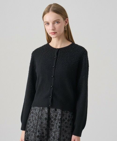 ANAYI / アナイ カーディガン・ボレロ | 【セットアップ対応商品】リップルビーズ カーディガン(black (95))