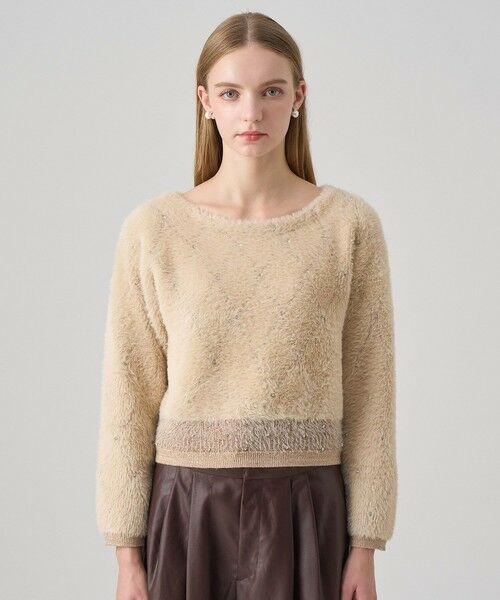 ANAYI / アナイ ニット・セーター | フェザージャガードビジュー プルオーバー | 詳細9