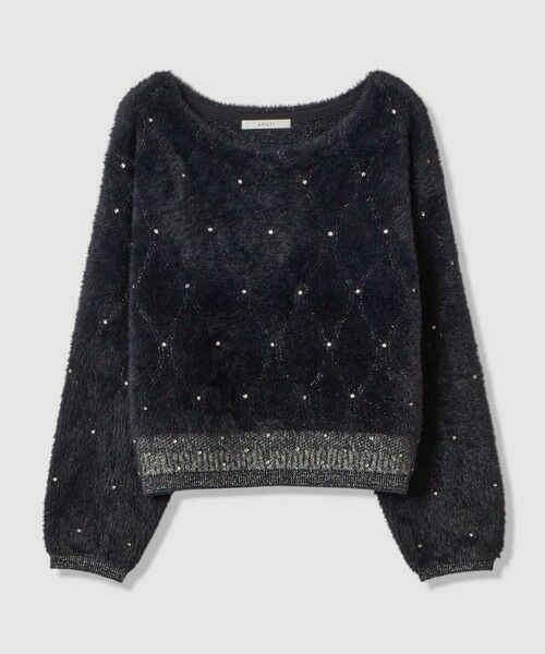 ANAYI / アナイ ニット・セーター | フェザージャガードビジュー プルオーバー | 詳細21