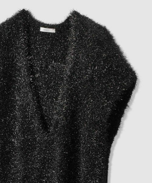 ANAYI / アナイ ニット・セーター | ラメシャギーＶネックジレ | 詳細16