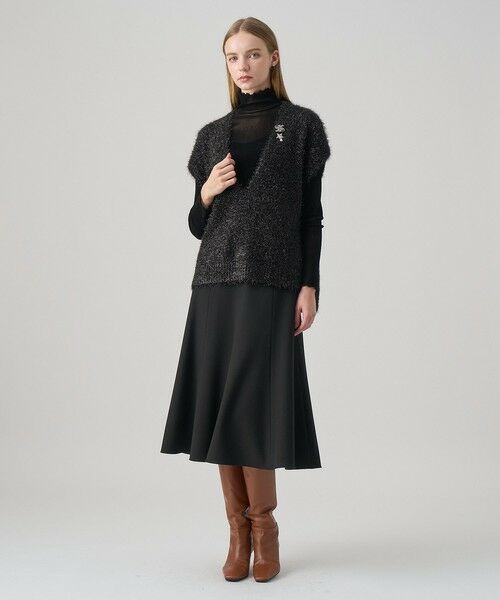 ANAYI / アナイ ニット・セーター | ラメシャギーＶネックジレ | 詳細12