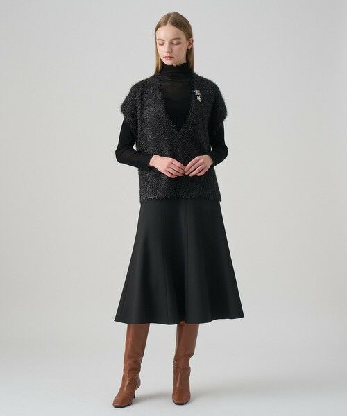 ANAYI / アナイ ニット・セーター | ラメシャギーＶネックジレ | 詳細13