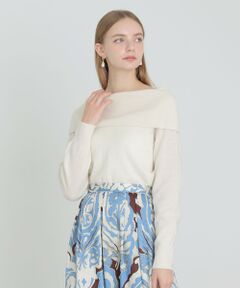 ANAYI / アナイ ニット・セーター | メリノウールオフショルダー プルオーバー