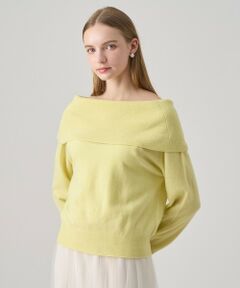 ANAYI / アナイ ニット・セーター | メリノウールオフショルダー プルオーバー