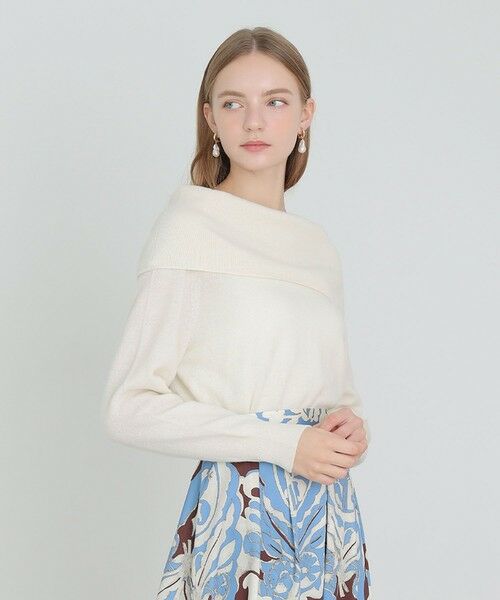 ANAYI / アナイ ニット・セーター | メリノウールオフショルダー プルオーバー | 詳細1