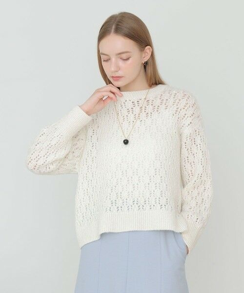 ANAYI / アナイ ニット・セーター | ダイヤレースワイド プルオーバー | 詳細1