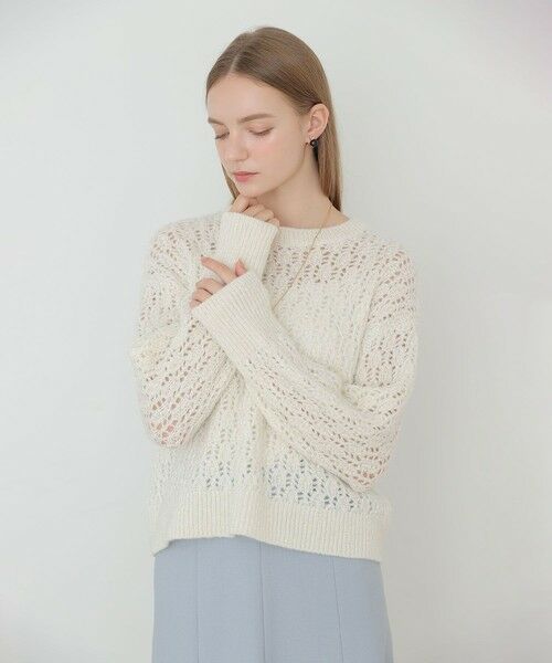 ANAYI / アナイ ニット・セーター | ダイヤレースワイド プルオーバー | 詳細2