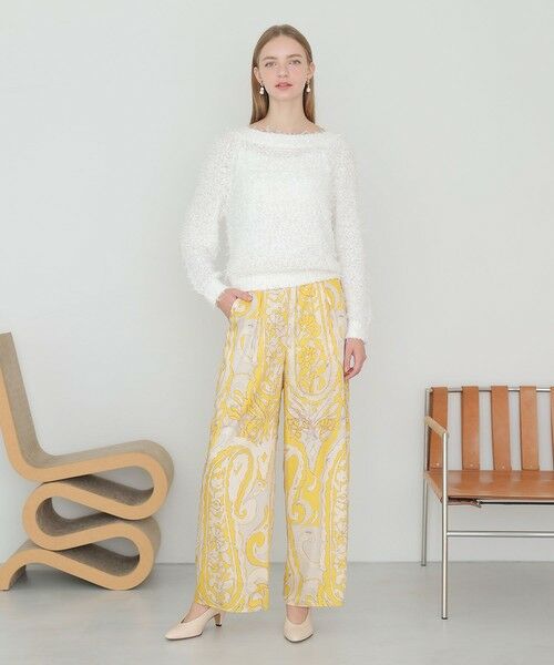 ANAYI / アナイ ニット・セーター | チュールシャギーオフショルダー プルオーバー | 詳細5