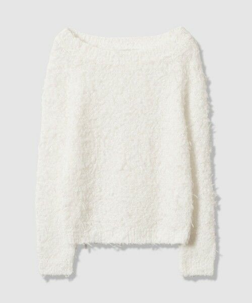 ANAYI / アナイ ニット・セーター | チュールシャギーオフショルダー プルオーバー | 詳細7