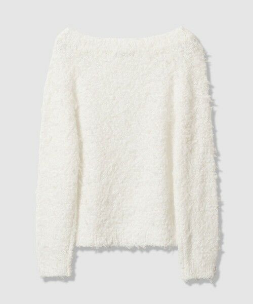 ANAYI / アナイ ニット・セーター | チュールシャギーオフショルダー プルオーバー | 詳細8