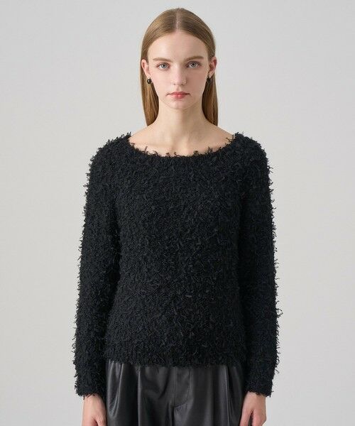 ANAYI / アナイ ニット・セーター | チュールシャギーオフショルダー プルオーバー | 詳細10