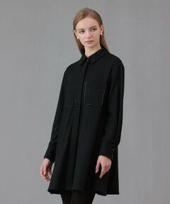 ANAYI / アナイ ミニ丈・ひざ丈ワンピース | 圧縮スムースポケットミニ ワンピース