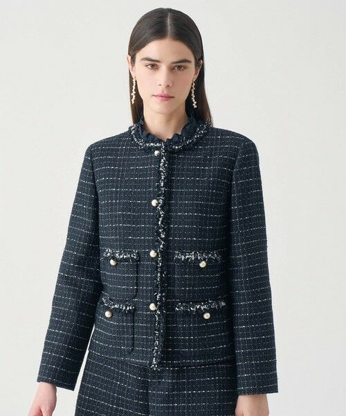 ANAYI / アナイ ノーカラージャケット | 【Eternal Line 2026】プレイドツイードノーカラー ジャケット | 詳細13