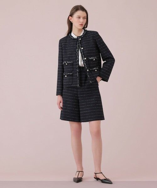 ANAYI / アナイ ノーカラージャケット | 【Eternal Line 2026】プレイドツイードノーカラー ジャケット | 詳細19