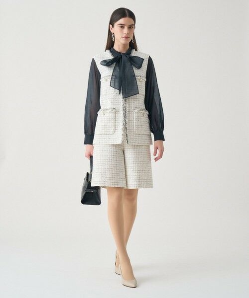 ANAYI / アナイ ノーカラージャケット | 【Eternal Line 2026】プレイドツイードVネックジレ | 詳細6