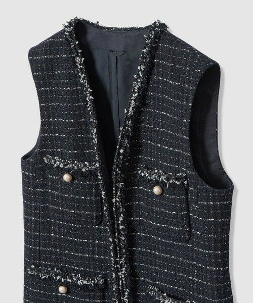 ANAYI / アナイ ノーカラージャケット | 【Eternal Line 2026】プレイドツイードVネックジレ | 詳細17