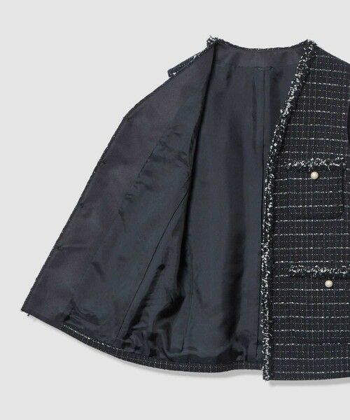ANAYI / アナイ ノーカラージャケット | 【Eternal Line 2026】プレイドツイードVネックジレ | 詳細21