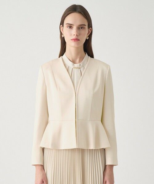 ANAYI / アナイ その他アウター | 【Eternal Line 2026】トリアセサテンペプラム ジャケット | 詳細1