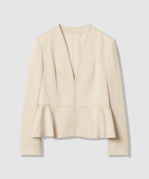 ANAYI / アナイ その他アウター | 【Eternal Line 2026】トリアセサテンペプラム ジャケット | 詳細7