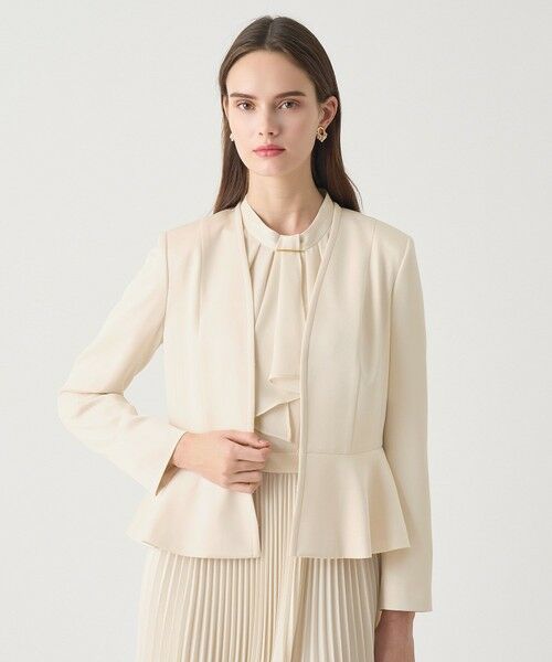 ANAYI / アナイ その他アウター | 【Eternal Line 2026】トリアセサテンペプラム ジャケット | 詳細4